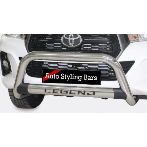 Toyota Hilux LEGEND 2020 2023 Nudge Bar With Oval Cross Member 